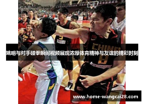 姚明与对手碰拳瞬间视频展现浓厚体育精神与友谊的精彩时刻